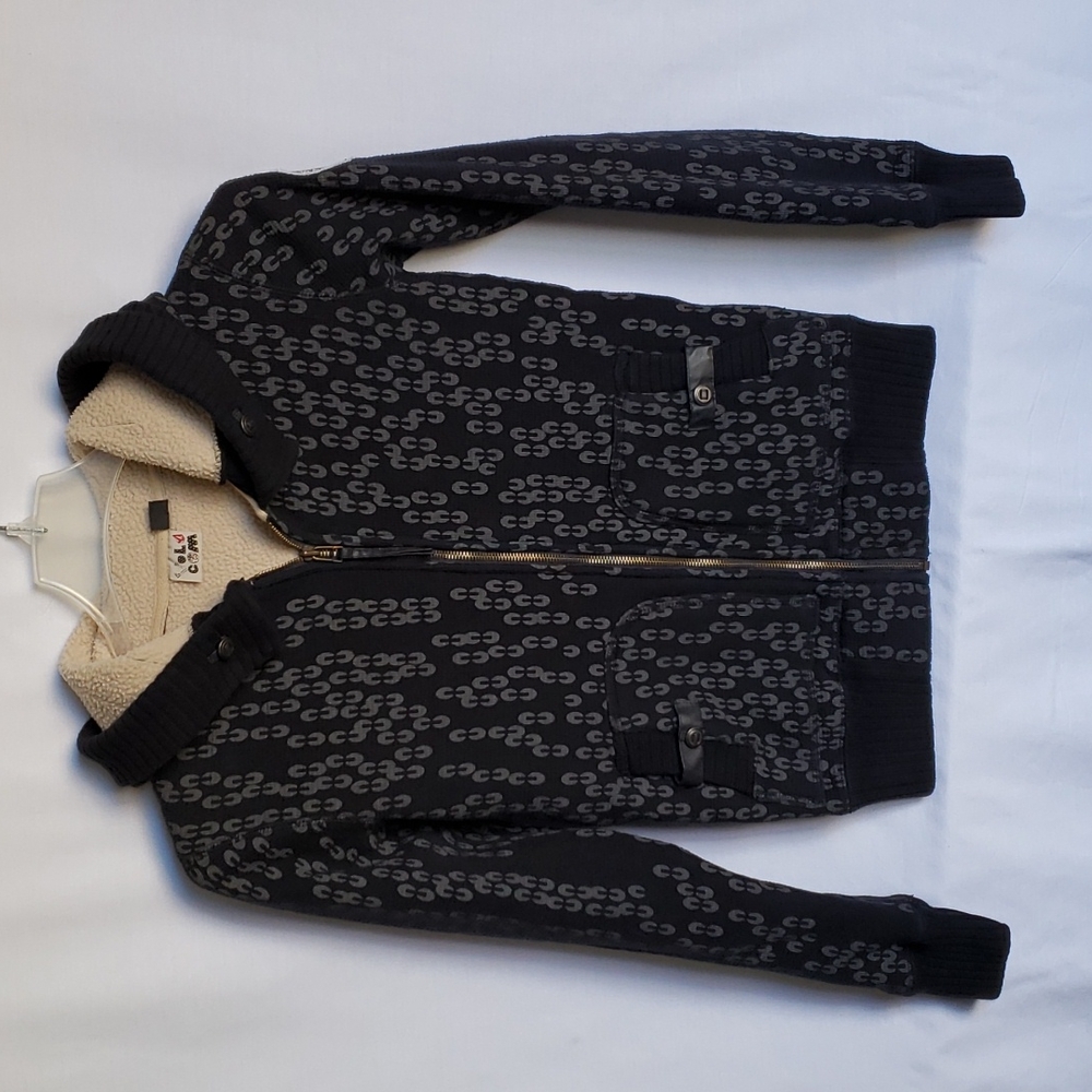 Volcom Women's Sherpa Lined Hoodie Black Size Small